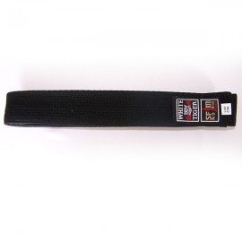 Ceinture noire piquée Noris White Tiger