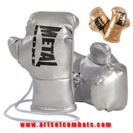 Mini gants doubles Métal Boxe