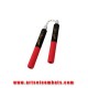 Nunchaku mousse chaine rouge/noir