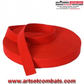 Ceinture karaté Couleur Noris Rouge - Rouleau 50m