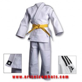 Kimono judo blanc Initiation Adidas Club Grain de riz  J350