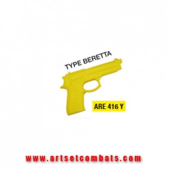 Pistolet entrainement plastique Beretta jaune Métal Boxe Pro