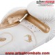 GANTS DE BOXE VENUM GIANT 3.0 - CUIR NAPPA - BLANC/DORÉ