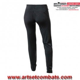 PANTALON FEMME DE SAVATE BOXE FRANÇAISE UNI NOIR