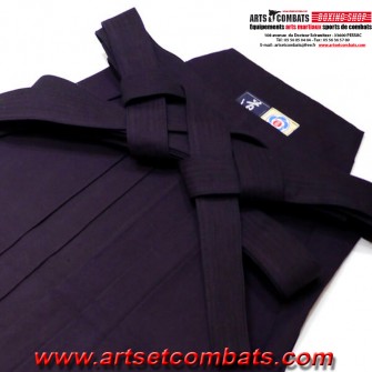 Hakama bleu Japon AIKIKAI Noris