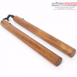 Nunchaku bois corde octogonal