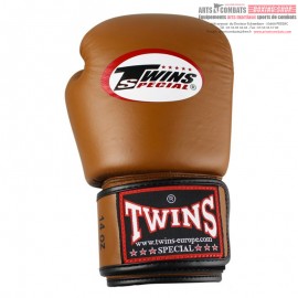 TWINS SPECIAL GANTS DE BOXE CLASSIQUE MARRON