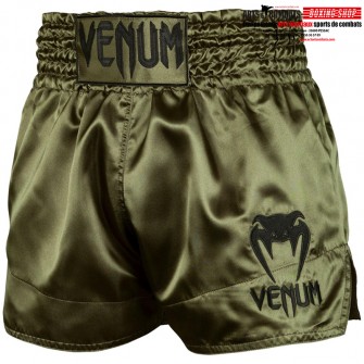 Short boxe thai muay thaï vert et rouge