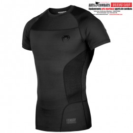 RASHGUARD VENUM G-FIT - MANCHES COURTES- NOIR