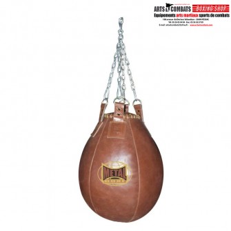 Poire à uppercut en cuir Métal Boxe