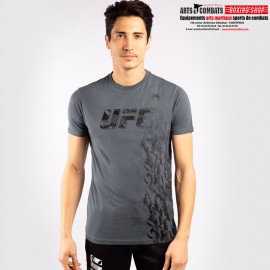 T-shirt Manches Courtes en coton homme UFC Venum Gris