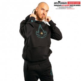 SWEAT-SHIRT À CAPUCHE VENUM ASSASSIN’S CREED - NOIR/BLEU