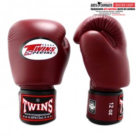 TWINS SPECIAL GANTS DE BOXE ROUGE BORDEAUX