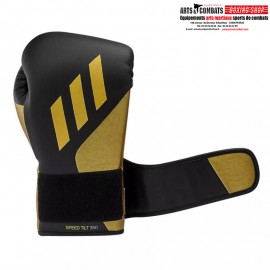 Gants de boxe VEGAN TILT velcro adidas Noir/or