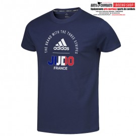 T-SHIRT NATIONAL LINE  ENFANTS ADIDAS JUDO