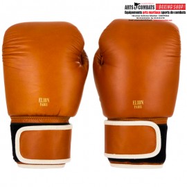 GANTS DE BOXE ELION COLLECTION PARIS - MARRON VINTAGE