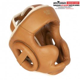 CASQUE DE BOXE ELION PARIS CUIR MARRON