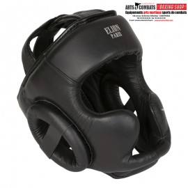 CASQUE DE BOXE ELION PARIS CUIR NOIR