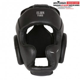 CASQUE DE BOXE ELION PARIS CUIR NOIR