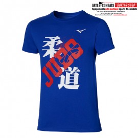 T-shirt Mizuno Judo - Bleu