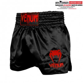 SHORT DE MUAY THAI VENUM CLASSIC VENUM Noir/rouge
