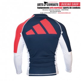 Rashguard Manches Longues Adidas - Bleu/Blanc/Rouge