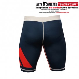 Short de Vale Tudo Adidas - Bleu/Blanc/Rouge