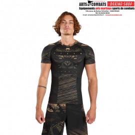 Rashguard à Manches Courtes Venum Gorilla Jungle Noir/Sable