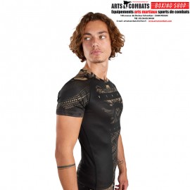 Rashguard à Manches Courtes Venum Gorilla Jungle Noir/Sable