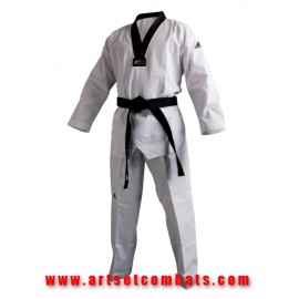 Dobok Taekwondo col noir ADI-CHAMP II Adidas