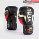 GANTS DE BOXE VENUM ELITE - NOIR/OR/ROUGE