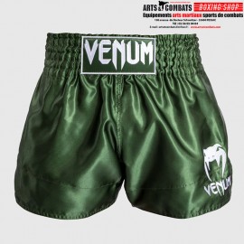 SHORT DE MUAY THAI VENUM CLASSIC VENUM KAKI BLANC