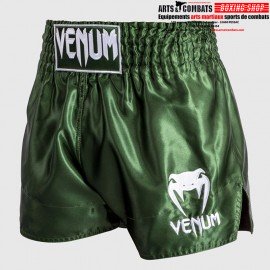 SHORT DE MUAY THAI VENUM CLASSIC VENUM KAKI BLANC