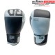 Gants De Boxe Rumble Cuir BLOCK COLOR Gris/Noir V6 RD BOXING