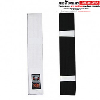 Ceinture Aïkido blanc ou noir (Obi)