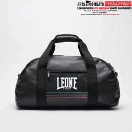 SAC DE SPORT SIMILI CUIR LEONE NOIR