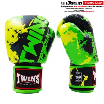 Gants de boxe Twins Fantasy - Vert Fluo