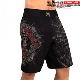 Short de Combat Venum Santa Muerte 5.0 - Noir Profond/Or