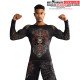 Rashguard à Manches Longues Santa Muerte 5.0 - Noir Profond/Or