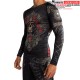 Rashguard à Manches Longues Santa Muerte 5.0 - Noir Profond/Or