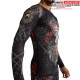 Rashguard à Manches Longues Santa Muerte 5.0 - Noir Profond/Or