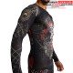 Rashguard à Manches Longues Santa Muerte 5.0 - Noir Profond/Or