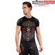 Rashguard à Manches courtes Santa Muerte 5.0 - Noir Profond/Or
