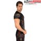 Rashguard à Manches courtes Santa Muerte 5.0 - Noir Profond/Or