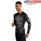 Rashguard à Manches Longues Venum Gladiator 5.0 - Noir/Argent