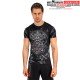 Rashguard à Manches Courtes Venum Gladiator 5.0 - Noir/Argent