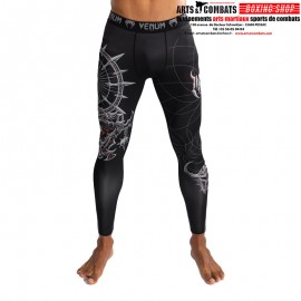 Pantalon de Compression Venum Gladiator 5.0 - Noir/Argent