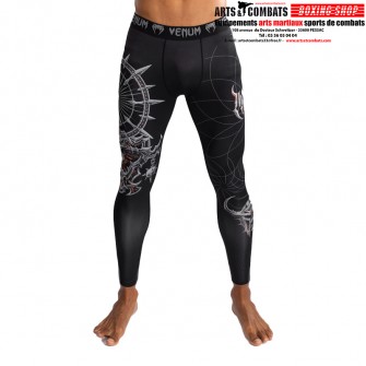 Pantalon de Compression Venum Gladiator 5.0 - Noir/Argent