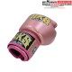 Gants de boxe Microfibre Velcro SKS Rose Métalique
