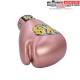 Gants de boxe Microfibre Velcro SKS Rose Métalique